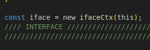 Constante del fichero iface