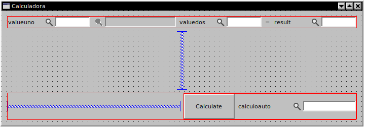 Layout del formulario de calculadorabase