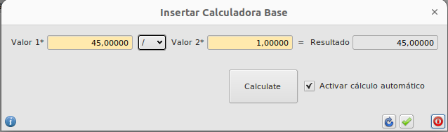 Resultado final del formulario