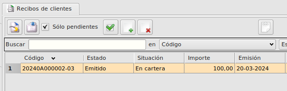 Nuevo recicbo creado