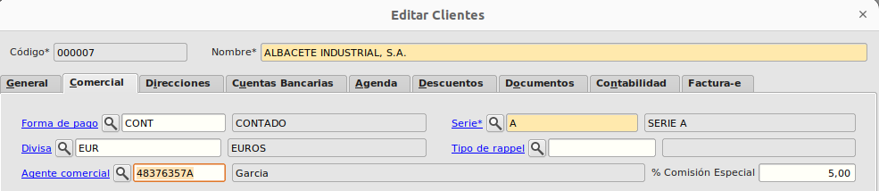 Formulario Cliente