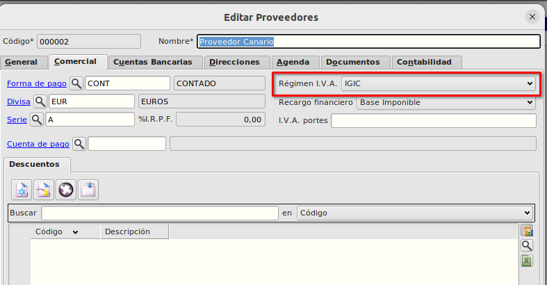 Proveedores