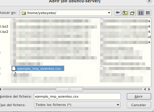 Seleccionar fichero