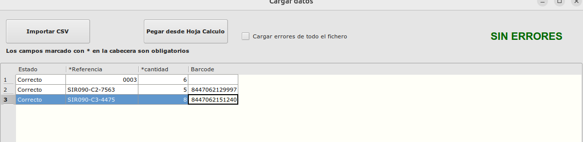 Transferencias de stock