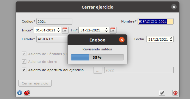 Cerrando Ejercicio 